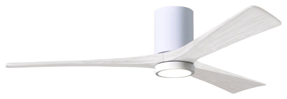 Matthews Fan Irene-3HLK With Lighting Kit, Gloss White, 60", Matte White