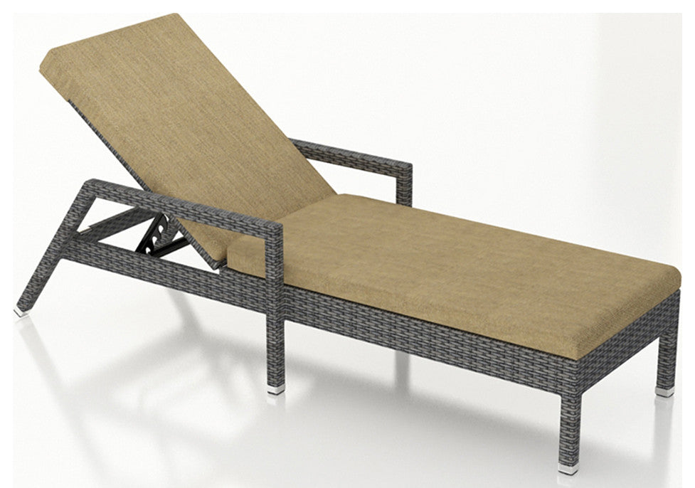 District 3 Piece Chaise Lounge Set, Heather Beige