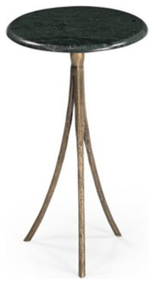 Milo Accent Table Antique Brass/Green
