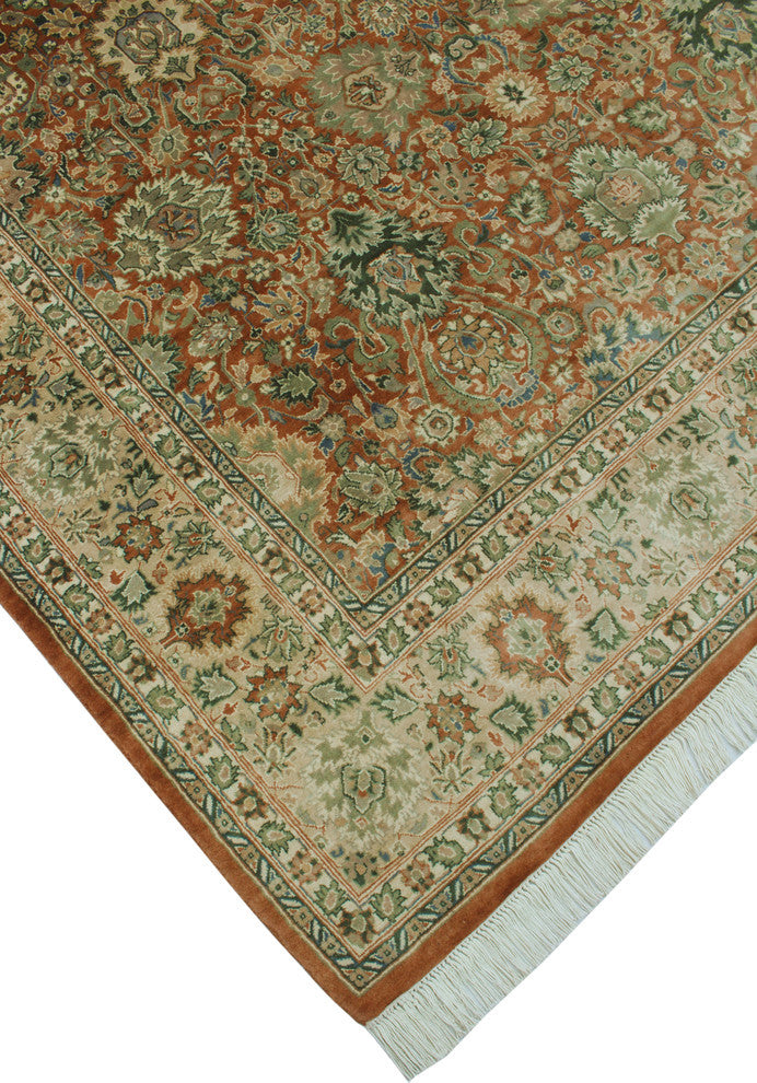 Pak-Persian Lahore Rust Rug, 6'1x9'1