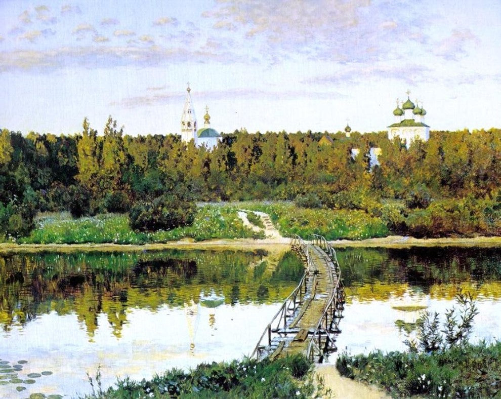 Isaac Ilich Levitan Silent Cloister, 20"x25" Wall Decal