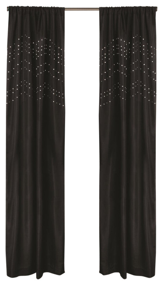 Madden Window Panels, Black, 42x63