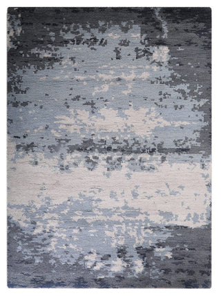 Hand Knotted Wool Area Rug Abstract Multicolor