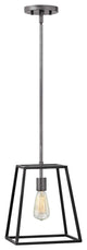 Hinkley Fulton Large Open Frame Pendant, Aged Zinc