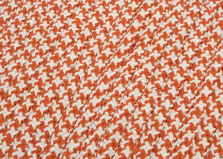 Outdoor Houndstooth Tweed OT19 Orange Indoor/Outdoor Area, Rectangular 12'x15'