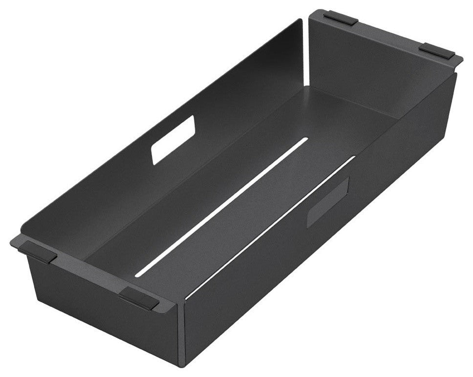 Noah Plus Stainless Steel Sink Colander, Matte Black