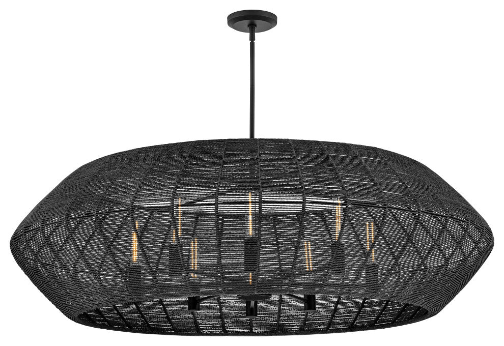 Hinkley Luca Extra Large Drum Chandelier, Black