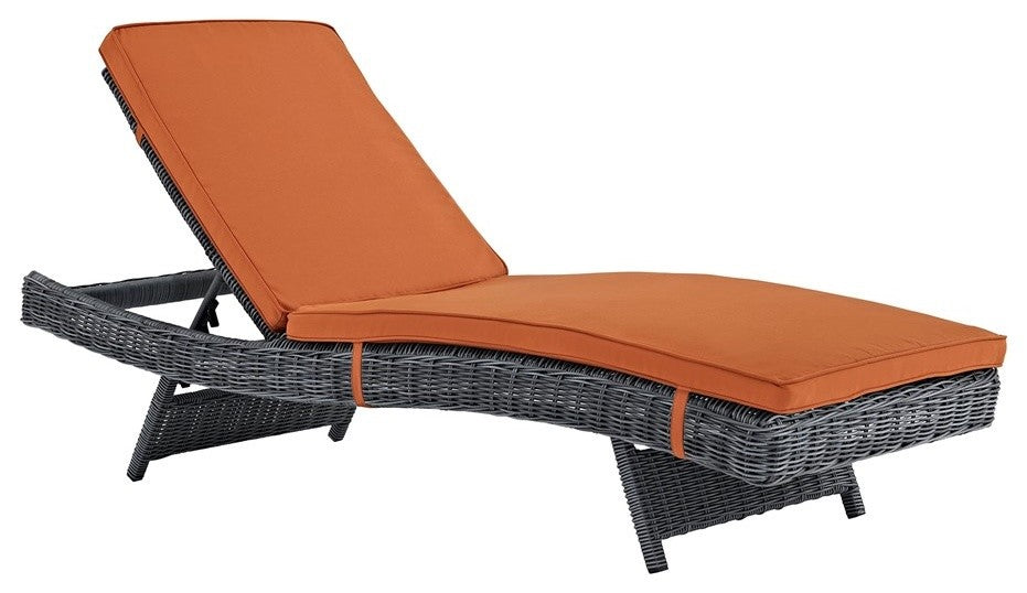 Summon Outdoor Patio Sunbrella, Chaise, Canvas Tuscan