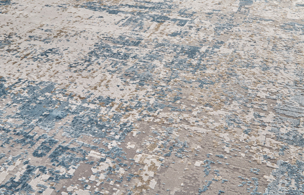 Weave & Wander Lindstra Blue/Ivory 11'6"x14'6" Rug