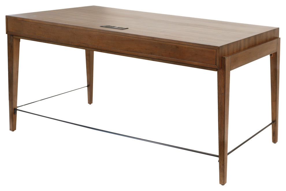 Mid-century Modern Writing Desk, Office Desk, Brown