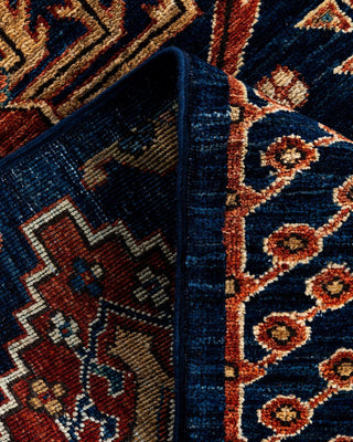 Serapi One-of-a-Kind Hand-Knotted Runner Rug Blue, 2' 8" x 11' 11"