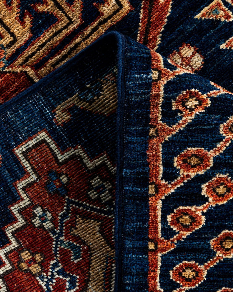 Serapi One-of-a-Kind Hand-Knotted Runner Rug Blue, 2' 8" x 11' 11"