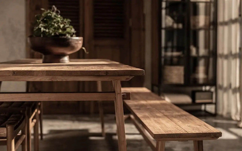 D-Bodhi Artisan Dining Table, Brown