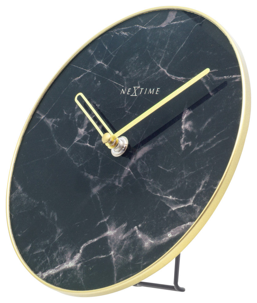 NeXtime Marble Tabletop Clock with Stand