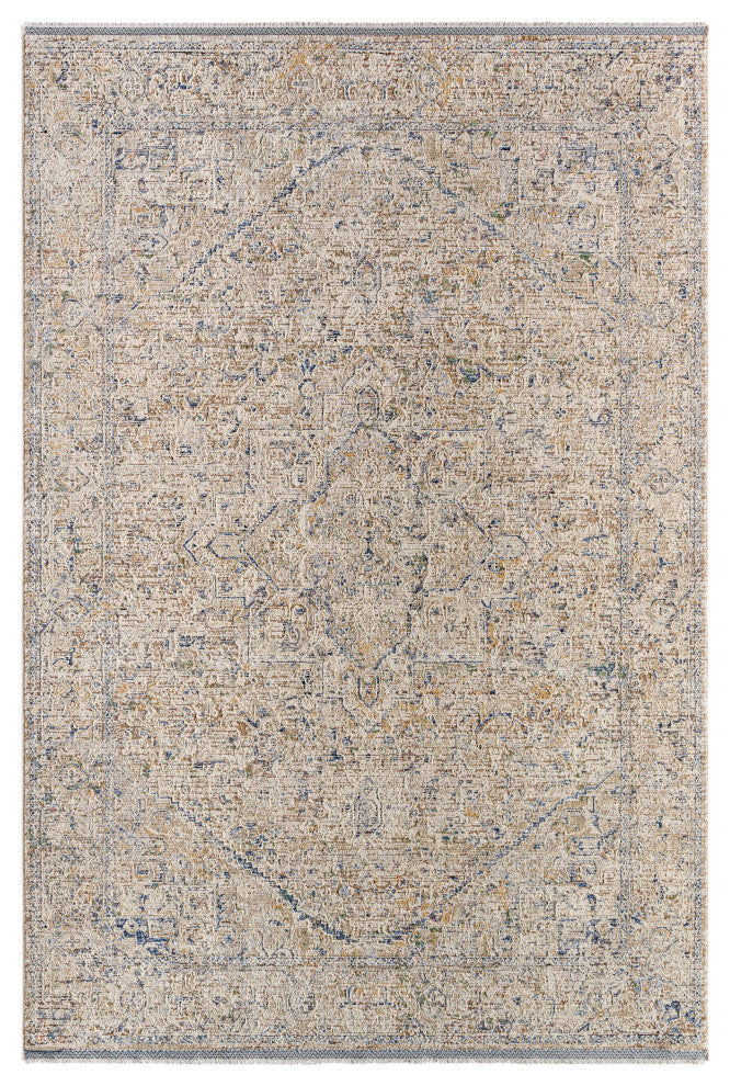 Surya Rivaldo RVD-2307 Machine Woven Area Rug, Cream, 9'4" x 13'1"
