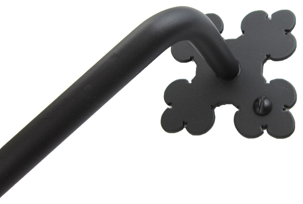 Classic Spanish Club Iron Towel Bar SBHTB2, Black, 12"