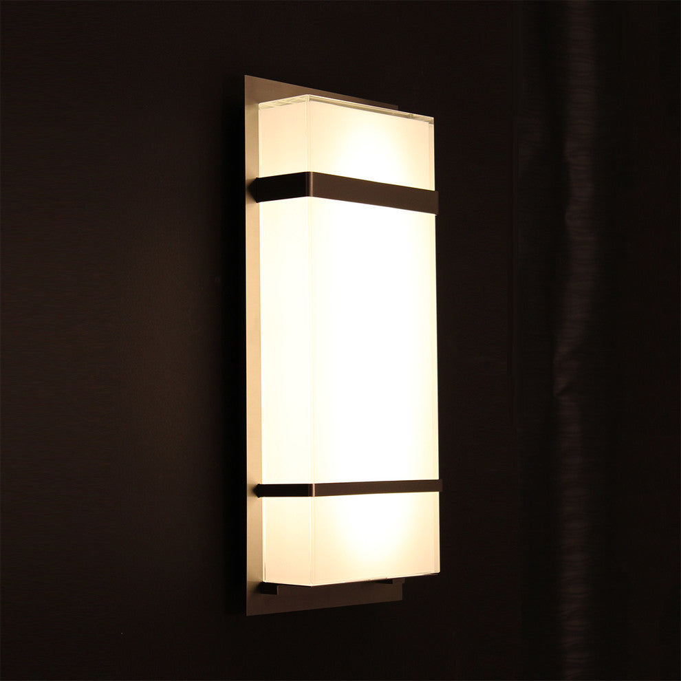 Modern Forms Phantom LED Wall Light, Stainless Steel, 16"