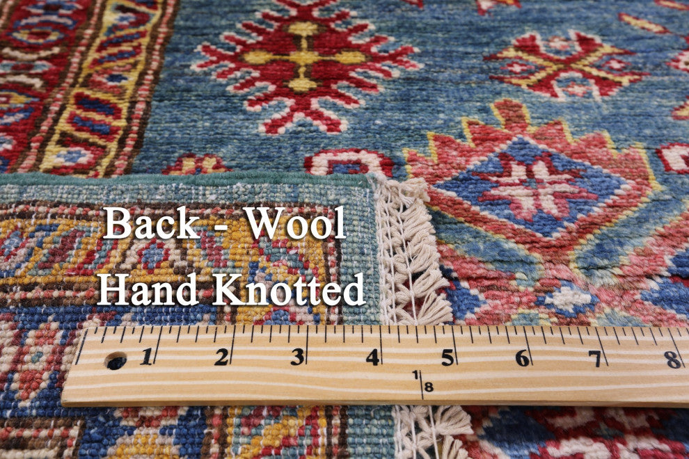 Super Kazak Hand-Knotted Wool Rug 4' 11" X 6' 7" Q7503