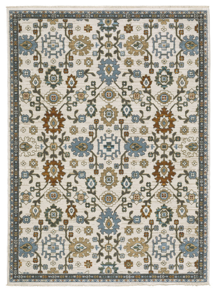 Oriental Weavers Keira KEI02 Floral Rug, Ivory, 3'3"x5'