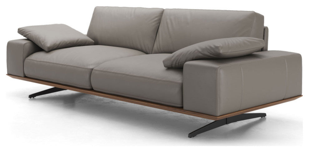 Carlisle Sofa, Grayish Leather