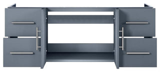 Geneva Transitional Dark Grey 48" Vanity Cabinet Only
