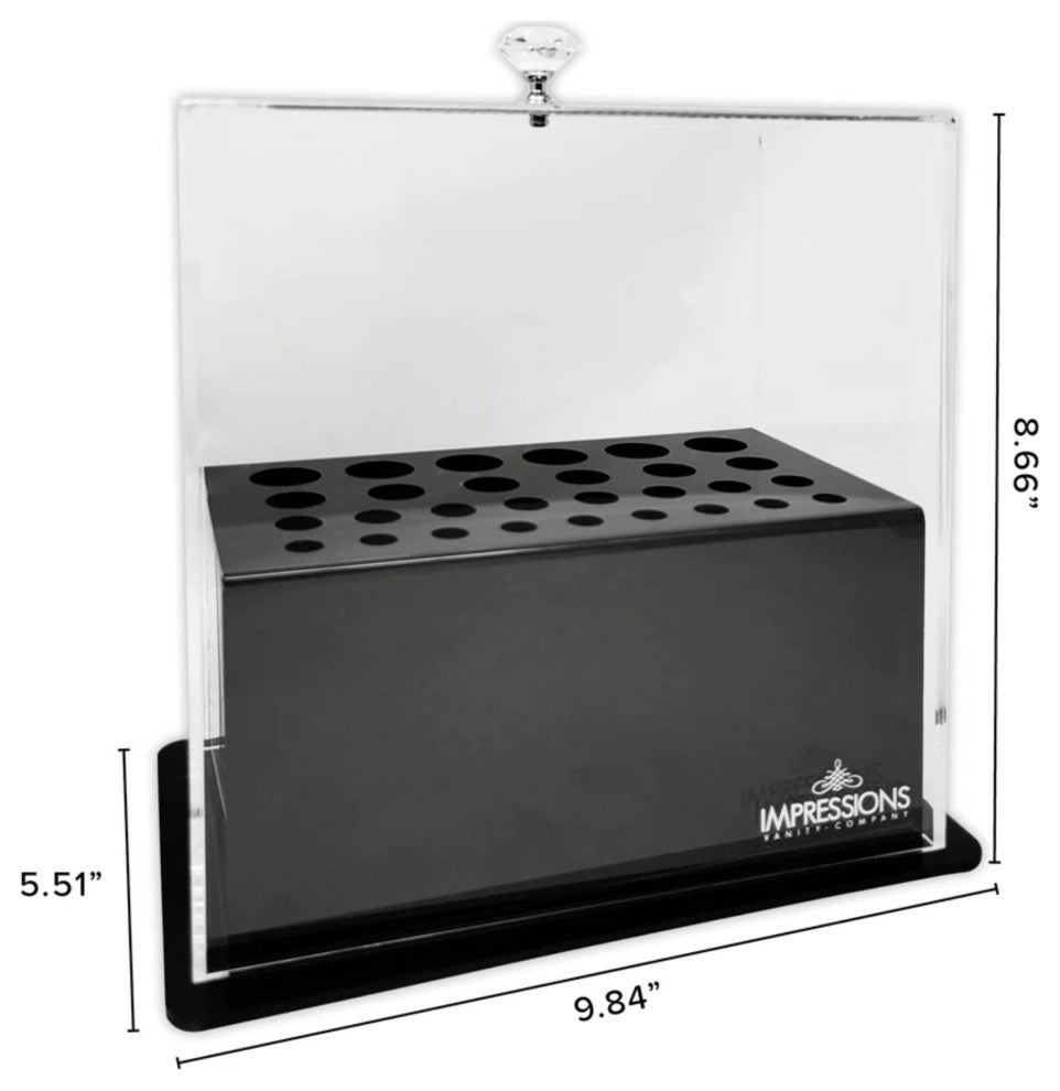 Diamond Collection Acrylic Makeup Brush Holder