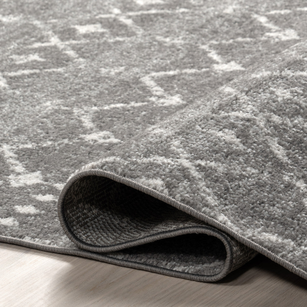 Nuloom Moroccan Blythe Contemporary Area Rug, Dark Grey 3'x5'