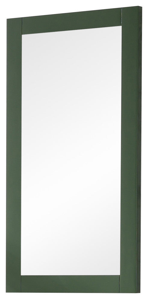 16" Pewter Green Mirror