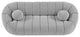 Elijah Boucle Fabric Upholstered Sofa, Grey