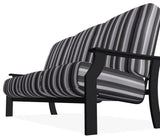 St. Catherine Deep Seat 3-Seat Outdoor Sofa, Sensory Granite/Black