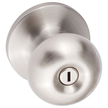 Contemporary Series Durango Privacy Knob, Satin Nickel