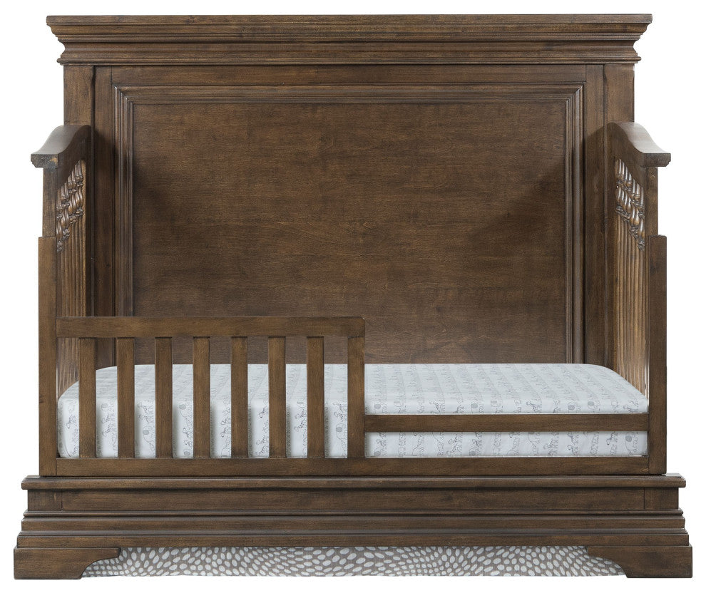 Olivia 61"W Wood Convertible Crib, Rosewood