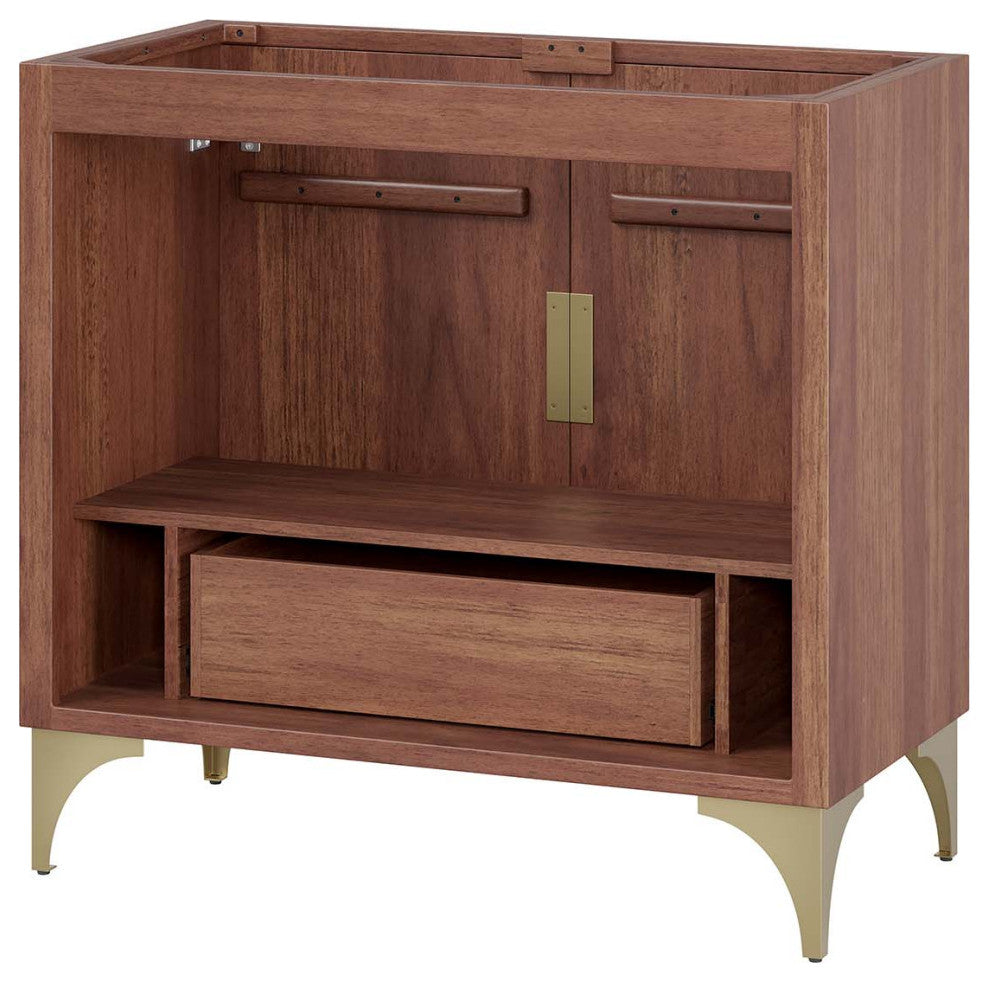 Daylight 36" Bathroom Vanity Cabinet, Walnut
