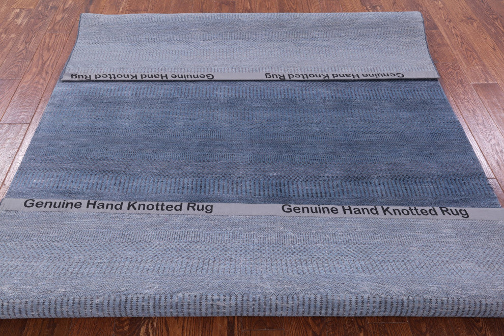 6' 0" X 9' 0" Wool and Silk Savannah Grass Handmade Rug Q11393
