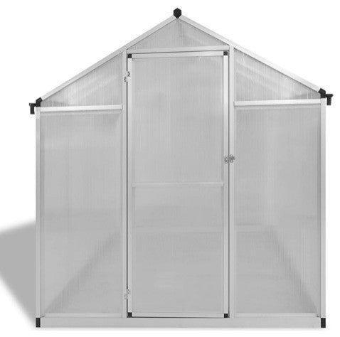 vidaXL Greenhouse Outdoor Grow House Green House with Base Frame Aluminum