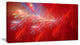 Mystic Red Thunder Sky, Abstract Canvas Art Print, 32x16
