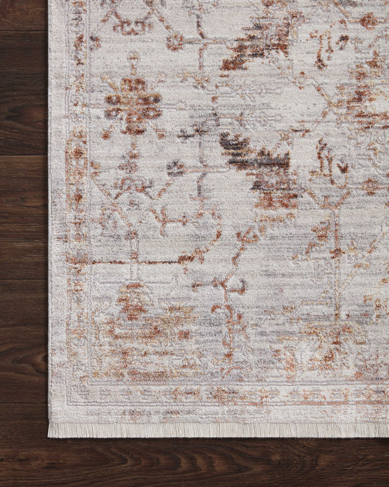 Loloi Bonney Silver / Sunset 18" x 18" Swatch Area Rug
