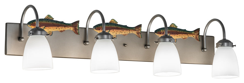 33 Long Trout 4 Light Vanity Light