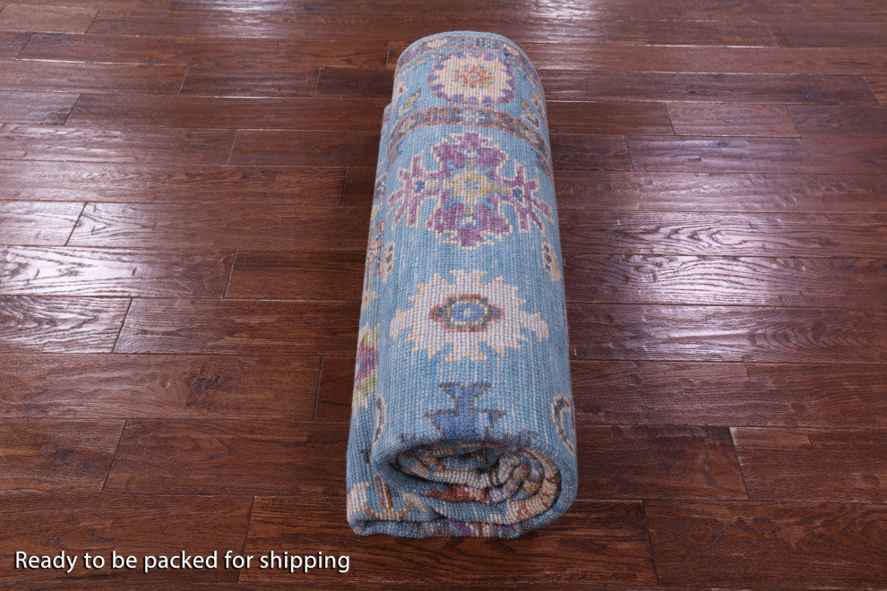 Turkish Oushak Hand-Knotted Wool Rug 6' 4" X 9' 2" - Q15656