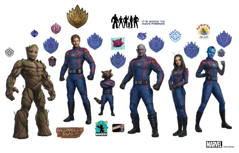Guardians of the Galaxy 3 Peel & Stick Wall Decals