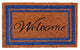 Calloway Mills 152971830WELC Blue Border Welcome Doormat, 18"x30"
