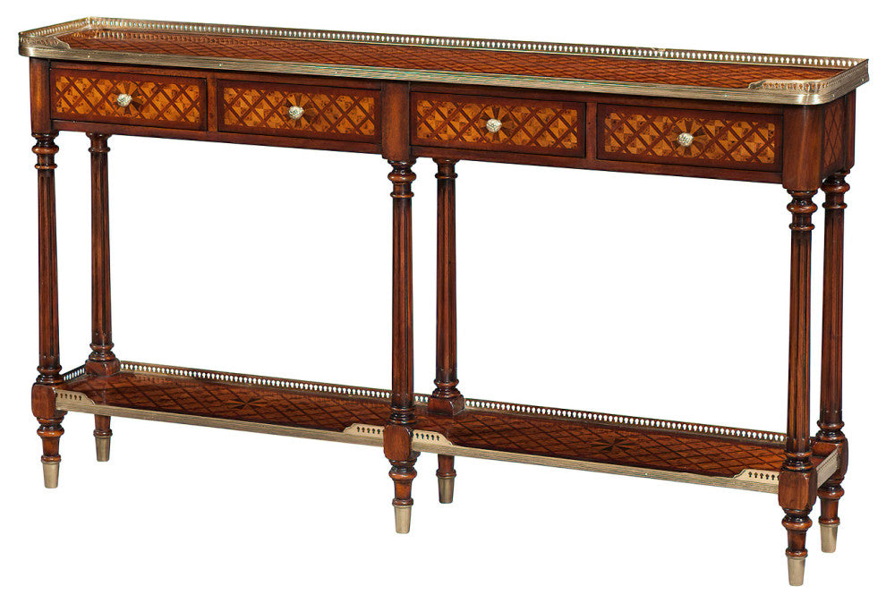 Louis XVI Parquetry Console Table
