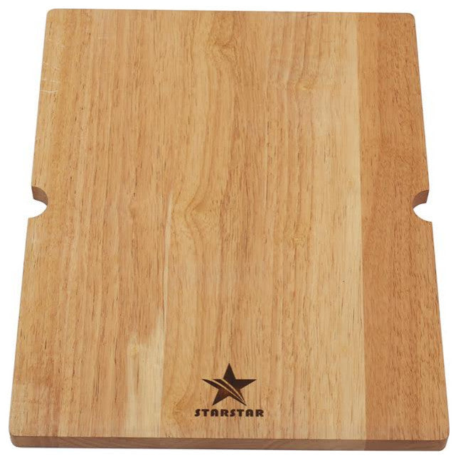 Hardwood Heavy Duty Rubber Wood Cutting Board For Kitchen, 12.5/8x15.7/8