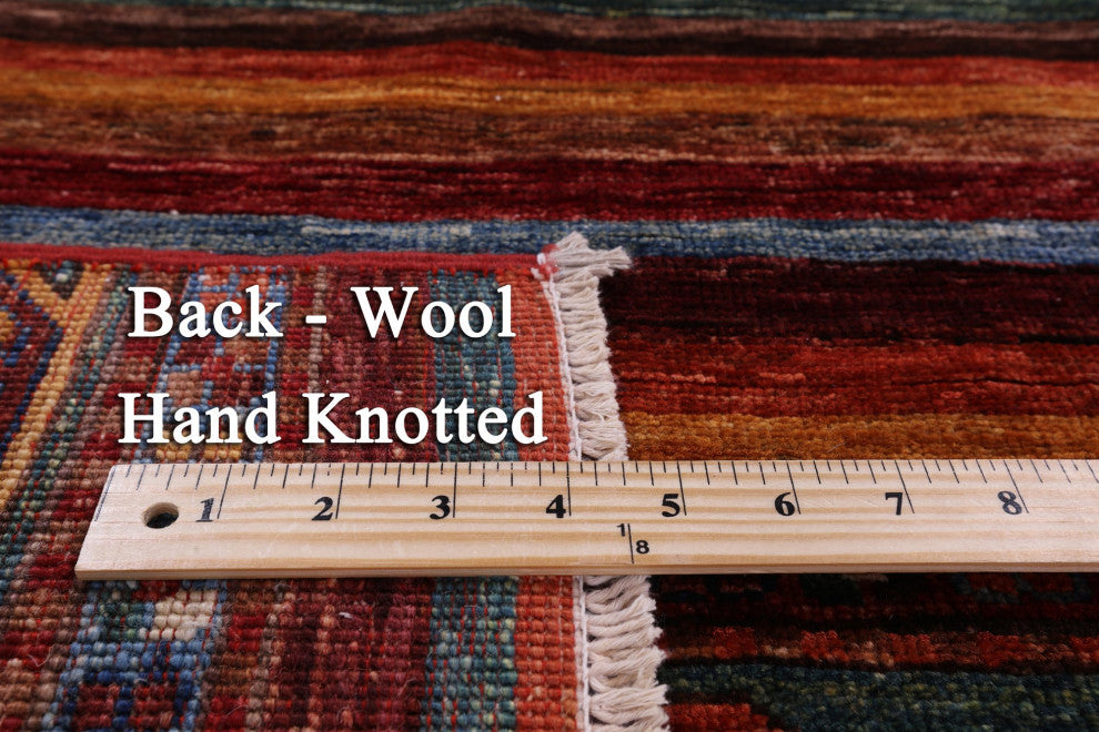 4' 1" X 6' 1" Super Kazak Khorjin Hand Knotted Rug Q5248