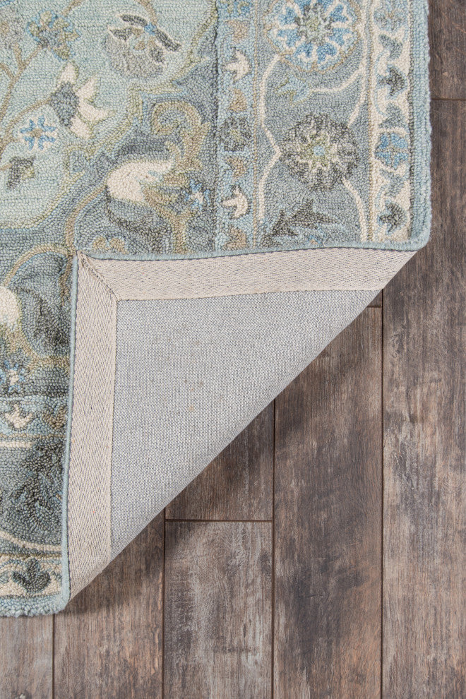 Momeni Tangier Wool Hand Tufted Blue Area Rug, 2'x3'