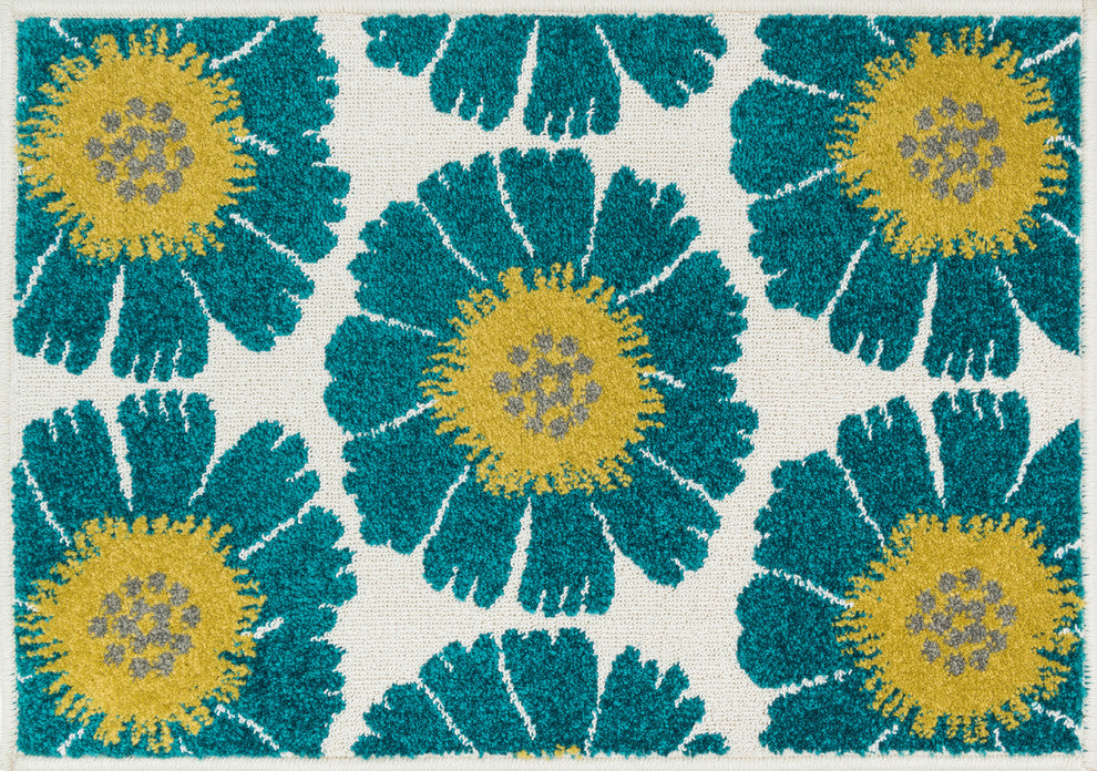 Loloi Terrace Collection Rug, Ivory and Multi, 1'8"x5'