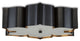 Grand Lotus Flush Mount, Black