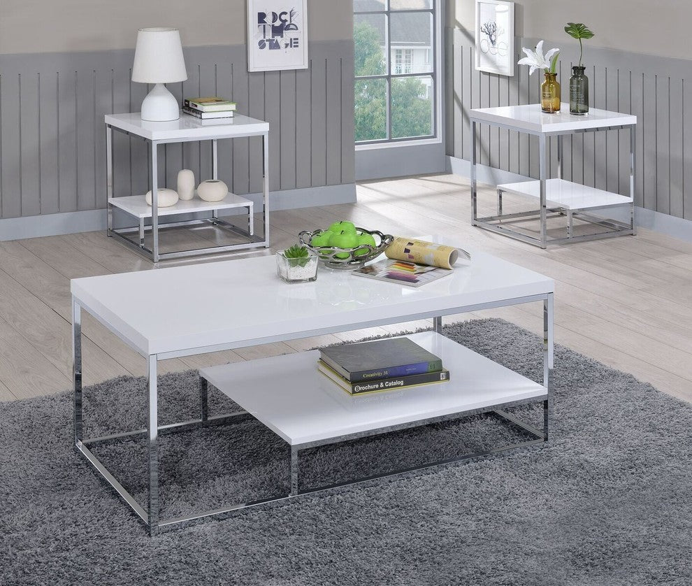 Lucia End Table, White