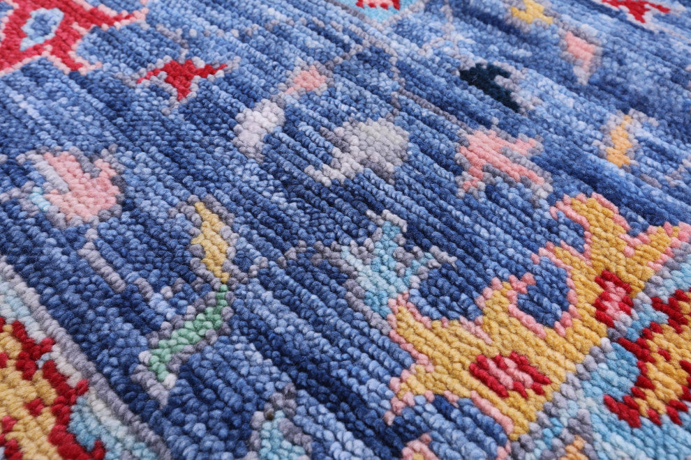 Hand-Knotted Turkish Oushak Wool Rug 8' 5" X 10' 0" - Q13291