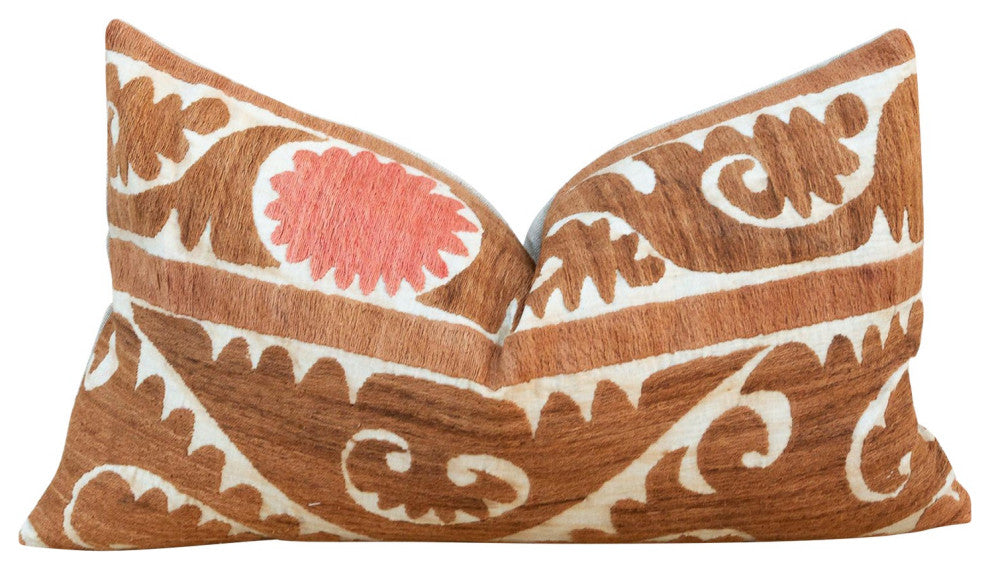 Aisara Thuja Suzani Lumbar Pillow